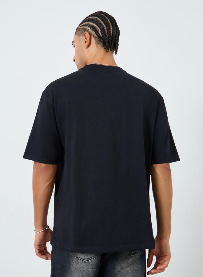 ستايلي تيشيرت واسع بطبعة ناعمة - Image 5